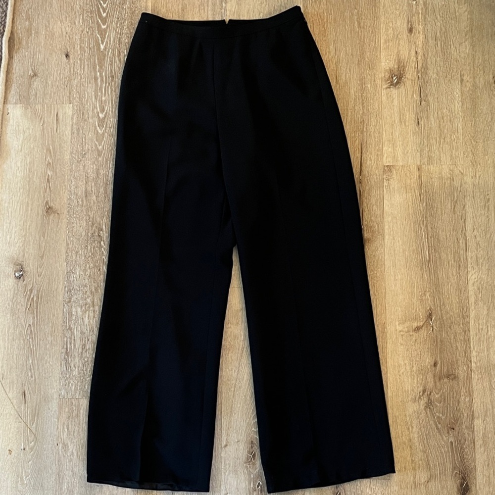 Ann Taylor Classic Black Wide Leg Trousers